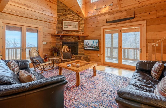 Custom-Built Log Cabin Near Activities
