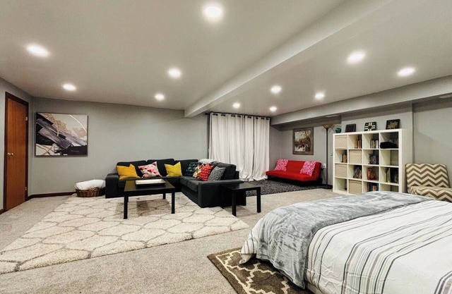 Cute practical walkout basement studio