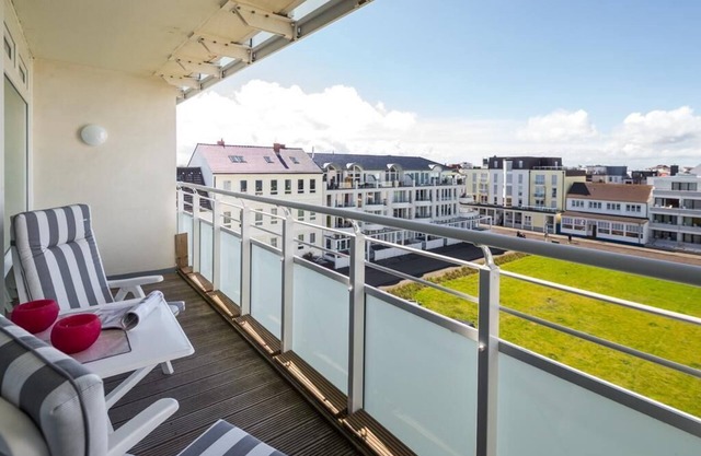 Das Haus Nordseeblick auf Norderney Liegt in Erster Reihe zum Meer, Direkt an de