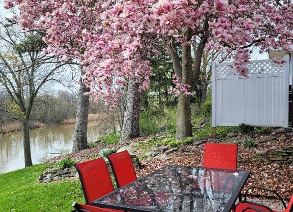 dock, game room, bar and private river view patio