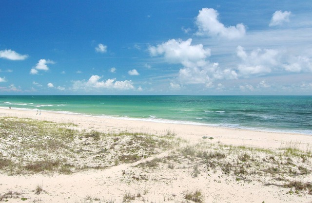 Dog-friendly beachfront home with private pool & hot tub, on-site pools & gym