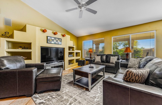 Dog-friendly home with pool, firepit, fast WiFi, central AC, & washer/dryer