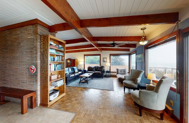 Dog-Friendly, Oceanfront Home with a Private Hot Tub, Firepit, & Free WiFi