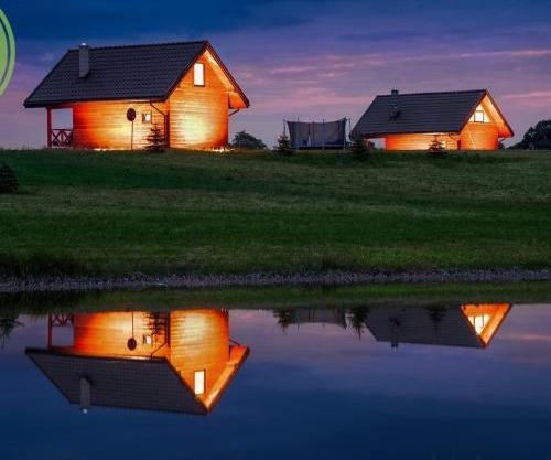 Domek nad samym jeziorem sauna jacuzzi