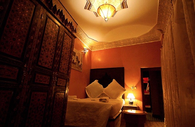 Double Bed Room at Riad Layalina: Pool, 360° View & Free Secure Parking at Foot
