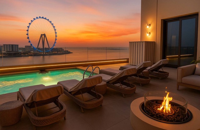 Dubai Jbr Luxury 180 m° penthouse Full sea View 41° Floor 4/6 pax