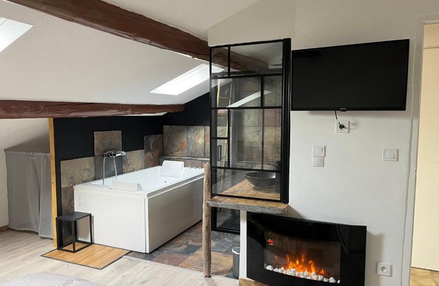 Duplex lumineux sur gde TERRASSE, BALNEO double, parking privé, CLIM, local vélos