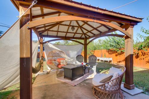 Easy OKC Access! Quiet Home with Yard and Workspace