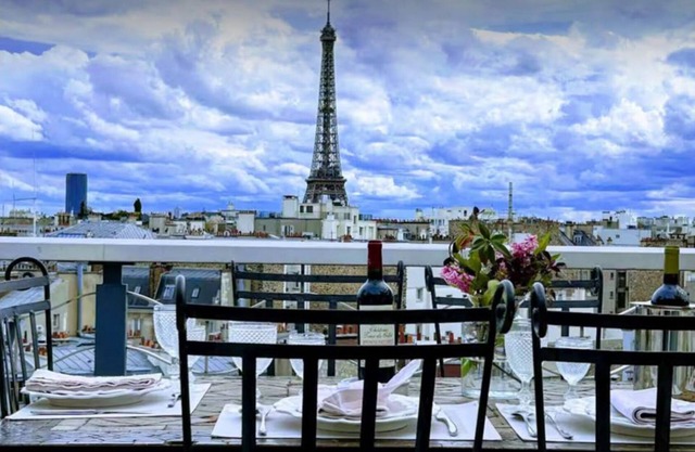 Eiffel tower incredible view