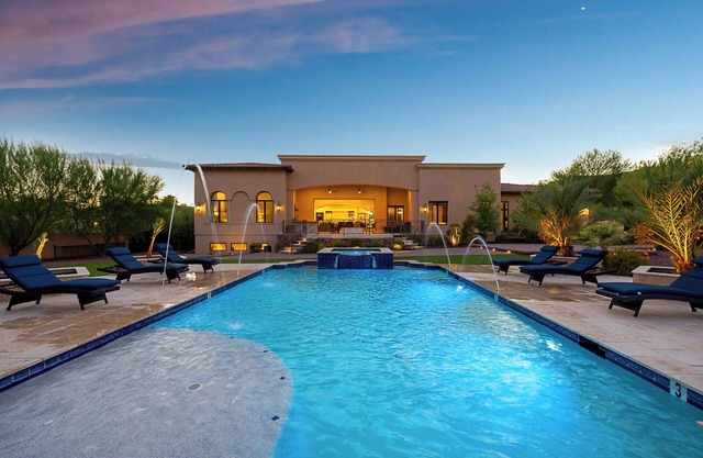 Elegant Escape with Mountain Views, Theater & Resort-Style Pool