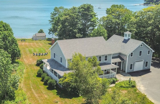 Enjoy your private beach and sweeping views!