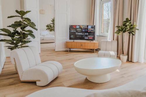 Exklusive Jugendstil-Residenz im Philosophenviertel - privater Parkplatz - Balkon