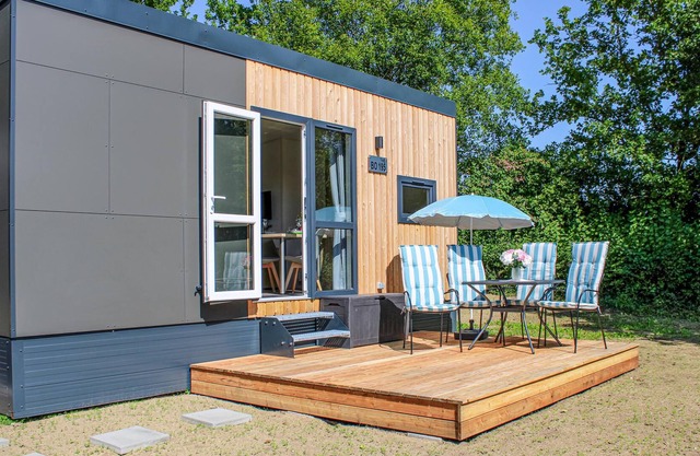 Experience a real Tiny House vacation close to nature at Camping Park Wemding!