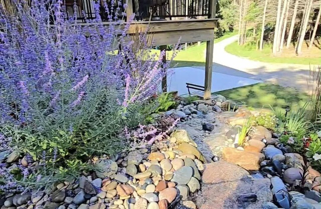 Experience panoramic views in ur 5-bed Frankfort retreat minute to Lake Michigan