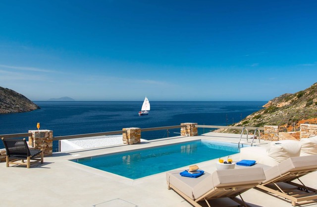 Exquisite Sifnos Villa | Villa Celeste | Furnished Terrace with Private Pool