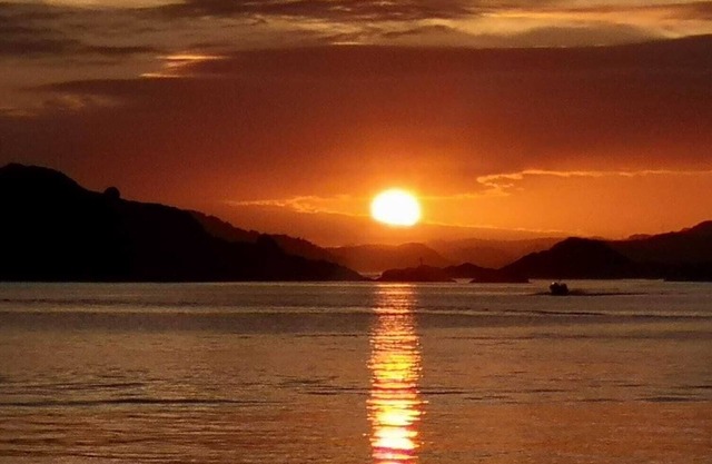 Fantastic fishing hut with sea view directly on the water