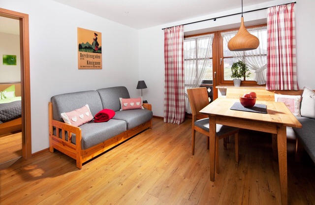 Ferienwohnung 2 bis 2 Personen, 42 qm, Obergeschoss, 1 separates Schlafzimmer, Balkon