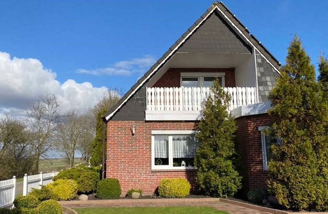 Ferienwohnung Am Alten Deich mit Balkon