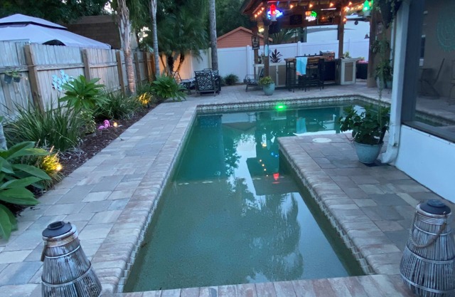 FINS UP - Amazing spacious home with outdoor kitchen, private pool and hot tub