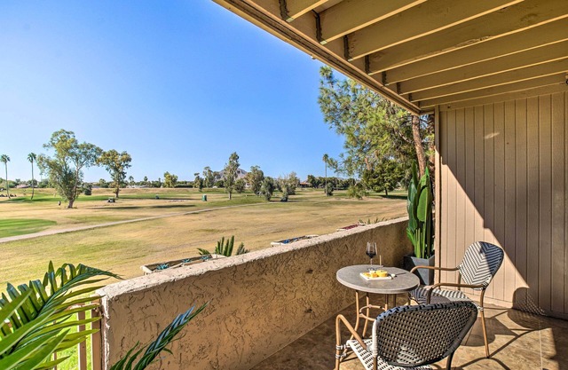 First-Floor Condo w/Golf Course Views & Pool!