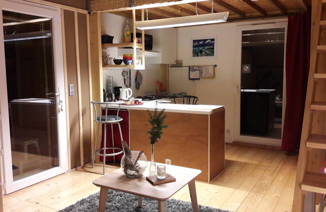 Gite with bamboo - duplex studio 1/4 people