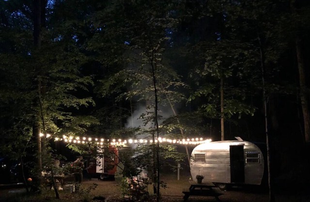 Glamp in a Vintage Camper | Brown County