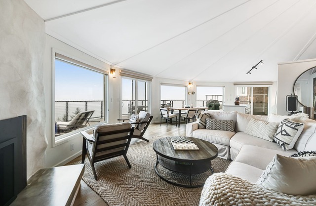 Gorgeous Ocean View Home with High-Speed WiFi, Gas Fireplace, and Private W/D