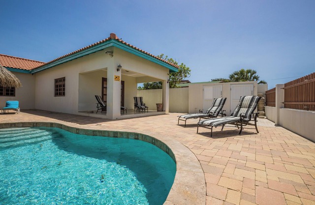 Grand home with a private pool, close to beach
