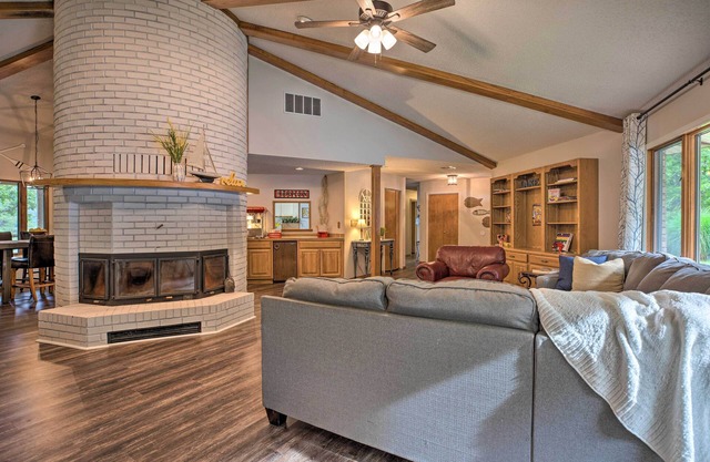 Grand Rogers Lake Home w/Game Room & Scenic Views