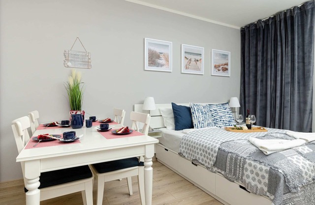 Grunwaldzka 6B Pobierowo | Bright Studio by the Beach | Balcony