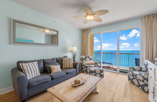 GULF FRONT @ CELADON BEACH~ Quiet West End~Free Beach Chair Service! Two Bedroom+Bunk Room!