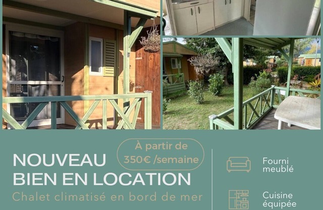 Haute-Corse: Air-conditioned chalet 500m from the beach