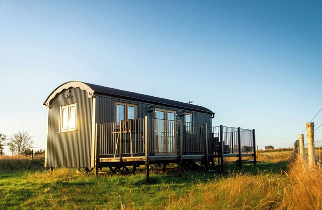 HEAD FOR THE HILLS GLAMPING - SKYLARK SHEPHERD'S HUT in Llandeilo