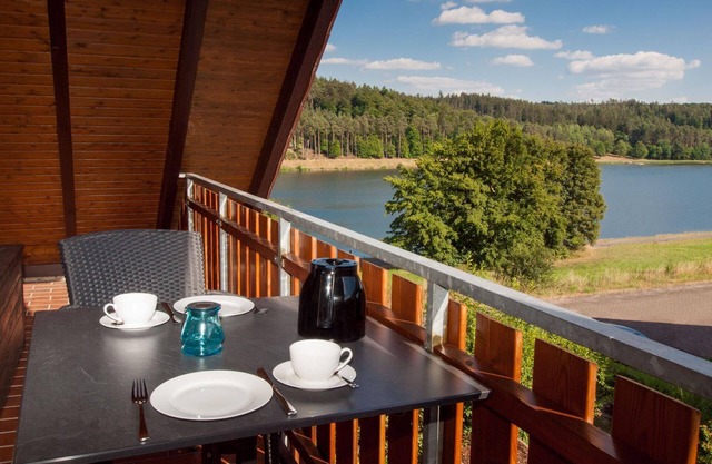 Holiday Apartment in Wetterburg with Comfortable Balcony and Lake View