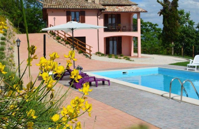 Holiday apartment with terrace and pool