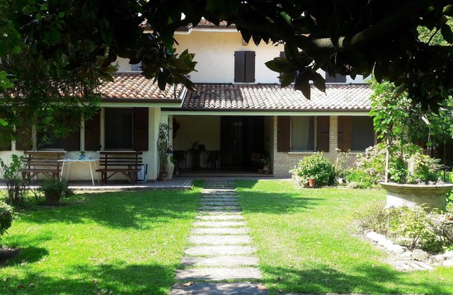 Holiday flat on a walled property