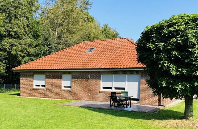 Holiday home in Hage with swimming pool