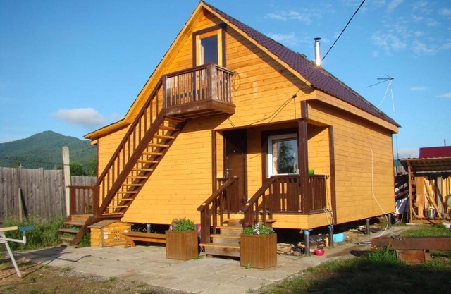 House near lake Baikal