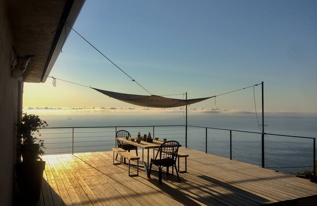 House nestled in the maquis with breathtaking sea views.
