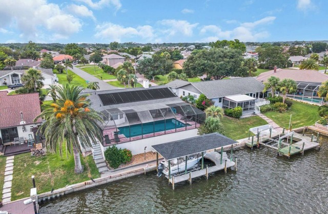 Huge Heated Saltwater Pool, Dock, Games & Waterfront Fun