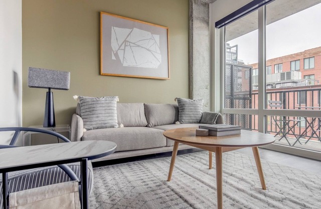 Impeccable River North 1BR w/Yoga Studio, nr Riverwalk, by Blueground