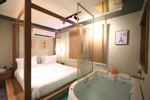 Jacuzzi studio 5Min to cairo airport new apartment