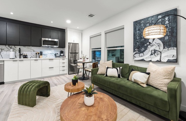 Japandi Style 1BR Escape w EV Charger, Bishop Arts