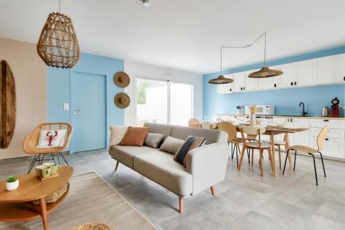 Jolie maison pour 8 - 400m de la plage - terrasse