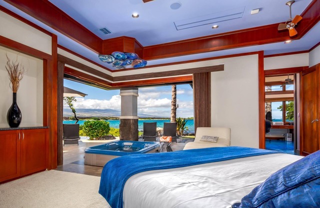 KBM Resorts | FREE CAR | Oceanfront | NEW Premium 4 Bedroom Villa with in-home Movie Theater and Private Pool and Hot Tub, A/C! Hale Nani at Kolea Kai