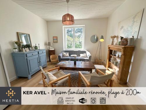KER AVEL - Maison familiale renovee proche plage