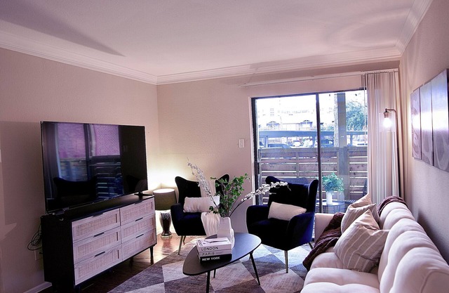 King bed apartment in Medical Center -NRG -Downtown.Free parking,WiFi,pool, gym