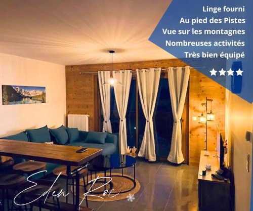 L'Eden Roc - T2 confortable au pied des pistes, vue sur la vallée