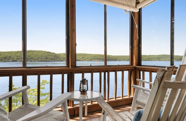 Lakefront home with incredible views and year-round outdoor activities