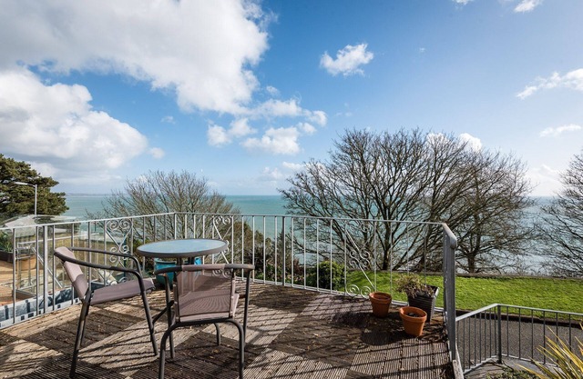 Large family home with lovely sea views.